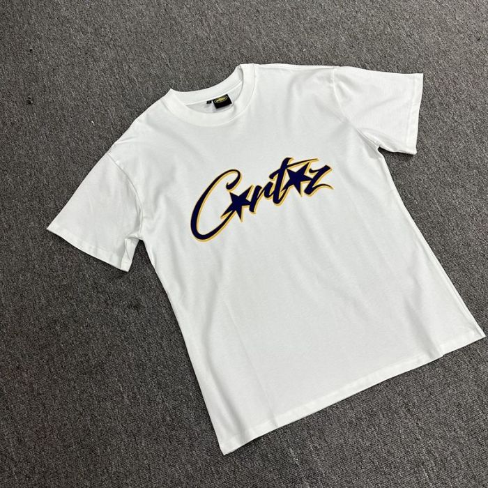 Gradient outline letter print short sleeve tee 12 colors