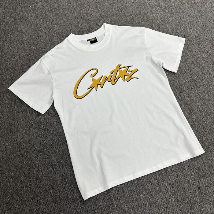 Gradient outline letter print short sleeve tee 12 colors