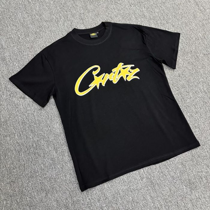 Gradient outline letter print short sleeve tee 12 colors