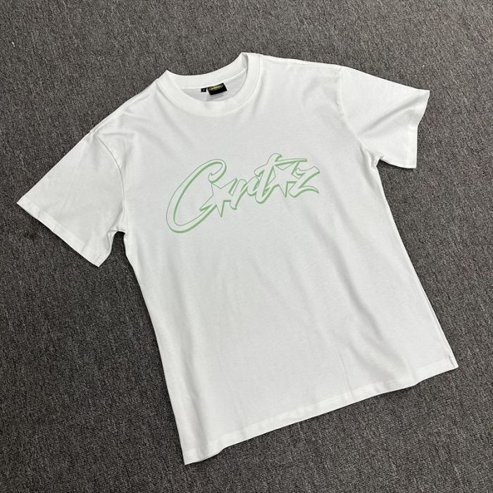Gradient outline letter print short sleeve tee 12 colors