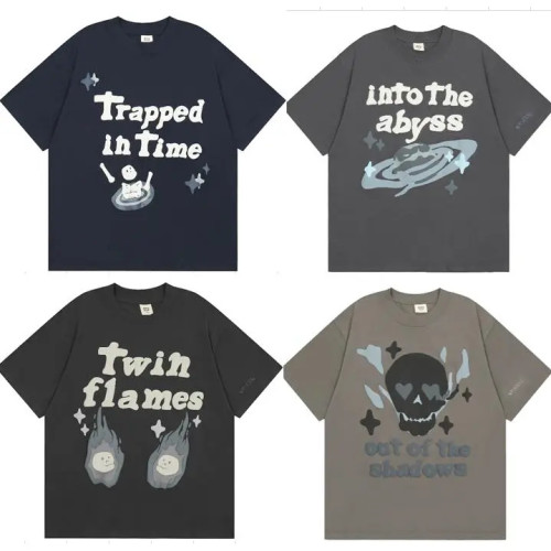 [50% Off]Broken Planet Foam printing short sleeve tee 4 colors 22500009