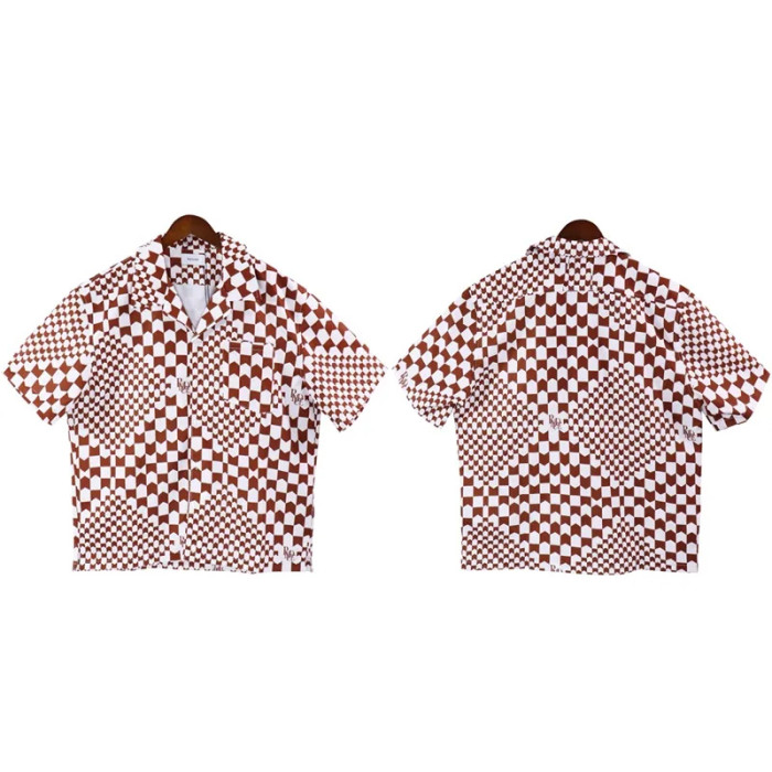 Multi-color checkerboard shirt tee 4 colors