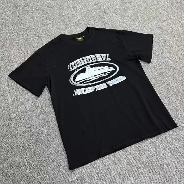 [buy more save more]  Alcatraz fuzzy print short sleeve tee 4 colors