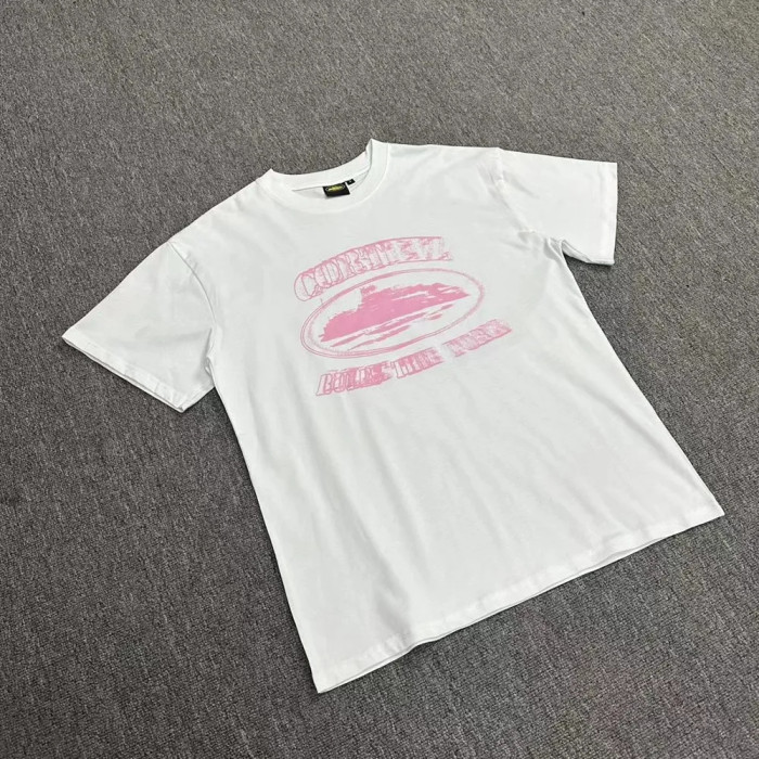 [buy more save more]  Alcatraz fuzzy print short sleeve tee 4 colors