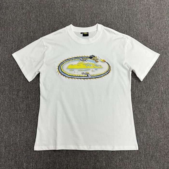 Dragon and Alcatraz print short sleeve tee