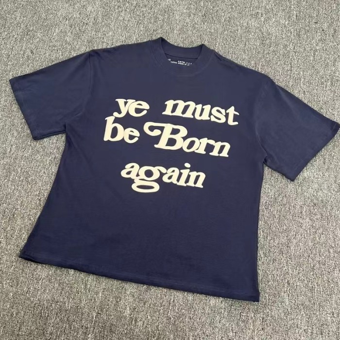 Vintage foam letter print short sleeve tee 7 colors