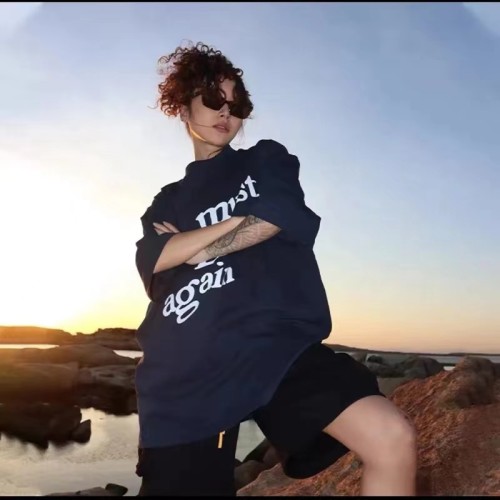 Vintage foam letter print short sleeve tee 7 colors