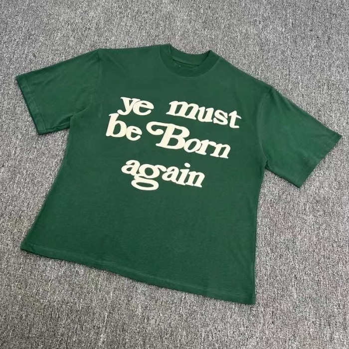 Vintage foam letter print short sleeve tee 7 colors