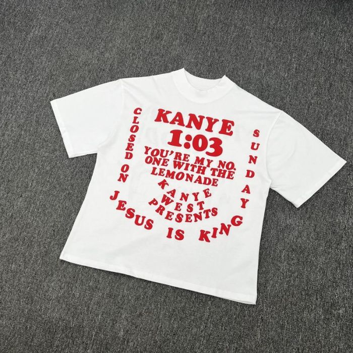 Summer letter print high neck short sleeve tee 2 colors