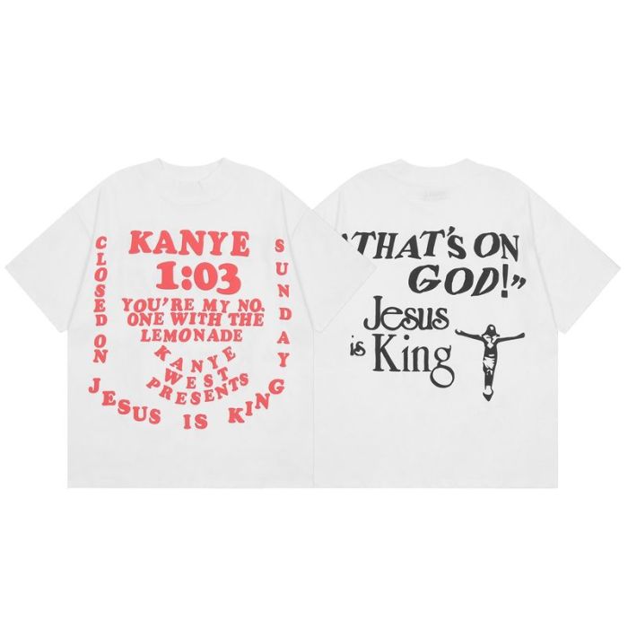 Summer letter print high neck short sleeve tee 2 colors