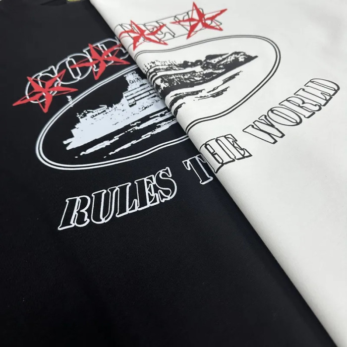[50% Off]Star Castle Print Short Sleeve tee 2 colors 22522338