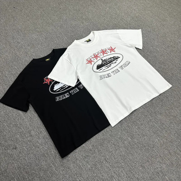 [50% Off]Star Castle Print Short Sleeve tee 2 colors 22522338