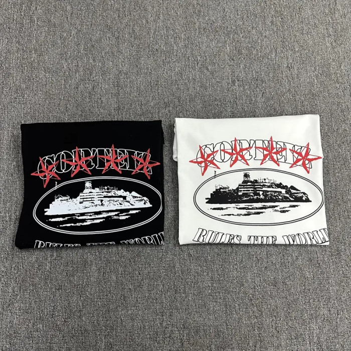 [50% Off]Star Castle Print Short Sleeve tee 2 colors 22522338
