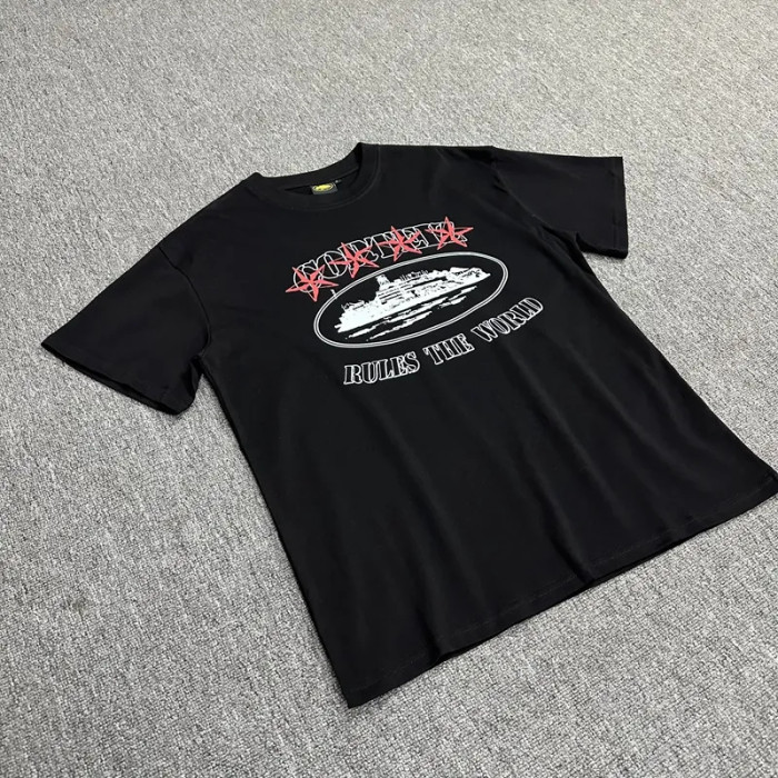 [50% Off]Star Castle Print Short Sleeve tee 2 colors 22522338