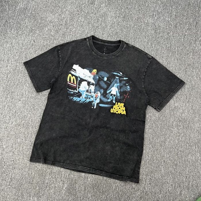 ins style summer cartoon pattern short sleeve tee