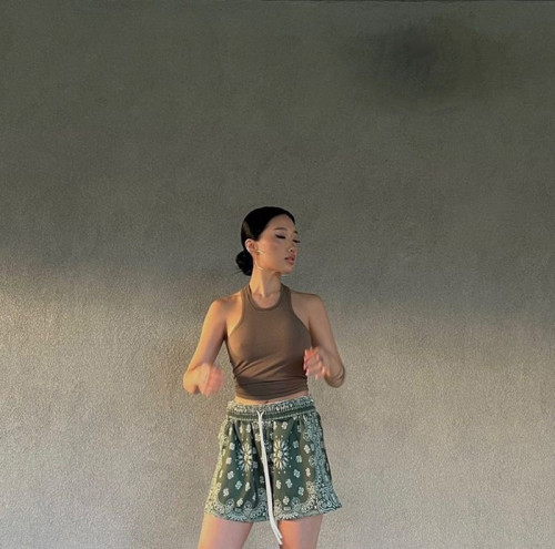 Colorful cashew quick dry print shorts 5 colors