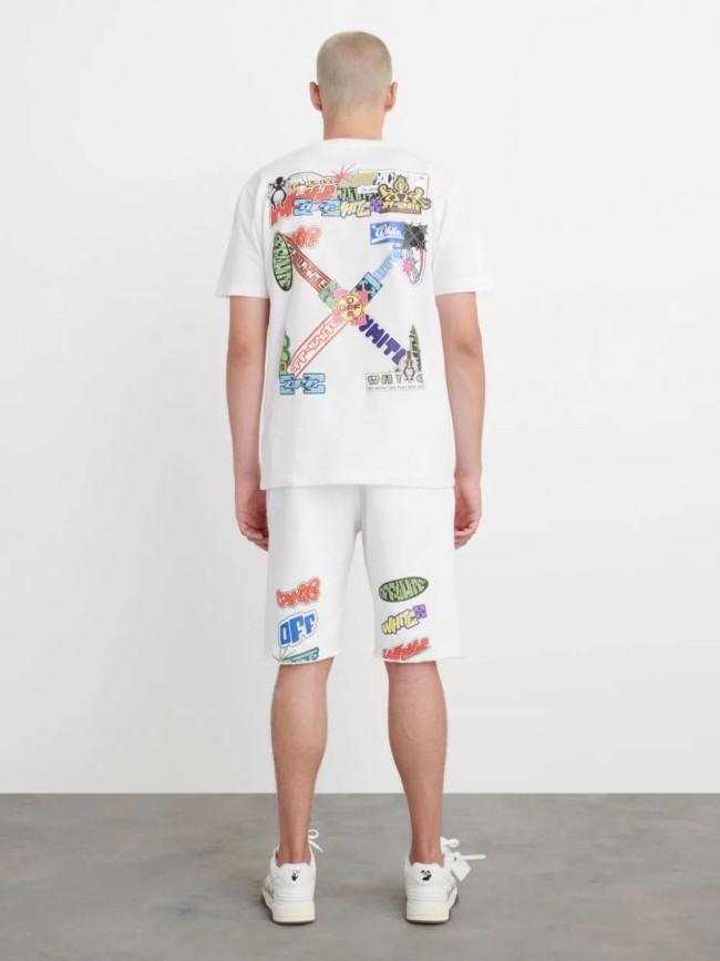 Billboard style graffiti arrow tee 2 colors