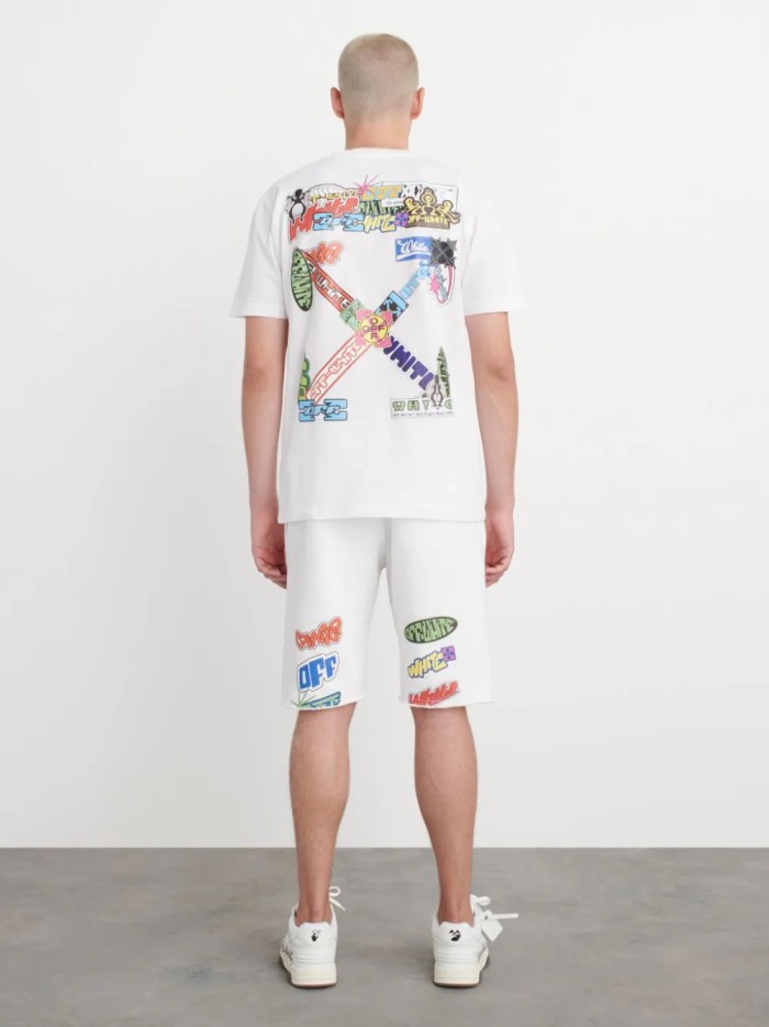 Billboard style graffiti arrow tee 2 colors