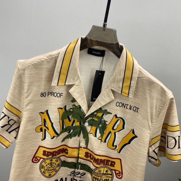 Hawaiian-inspired floral blouse shirt