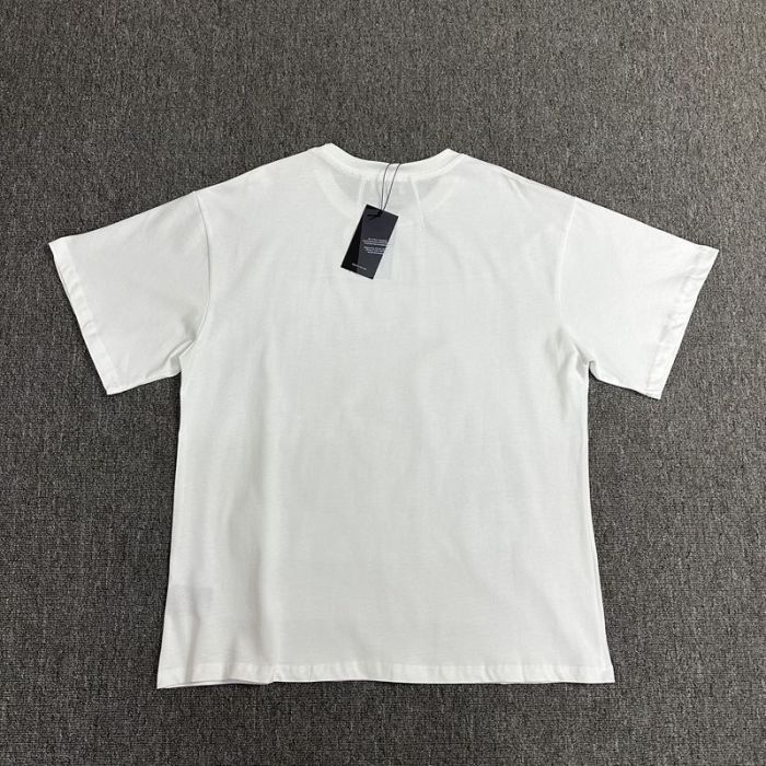 New Fun Gold Trimmed Letter Print Logo tee
