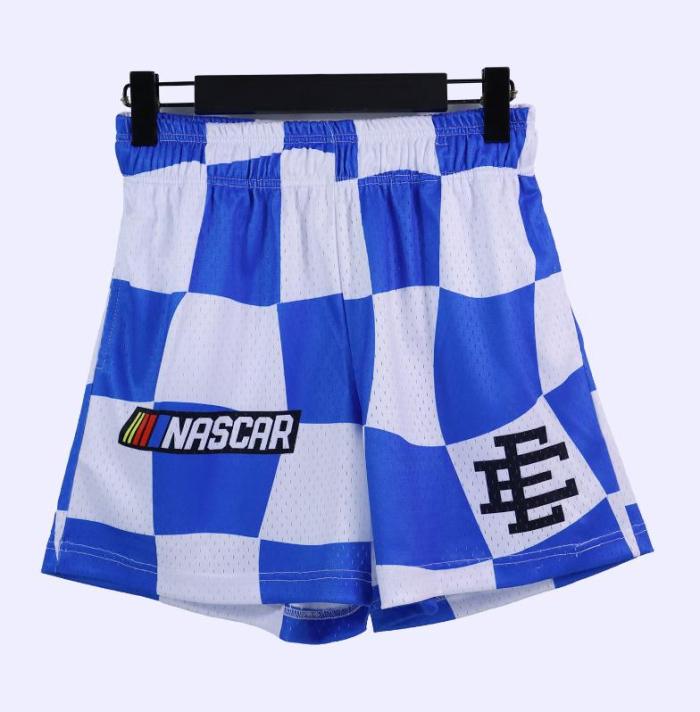  Checkerboard color Racing style shorts 3 colors