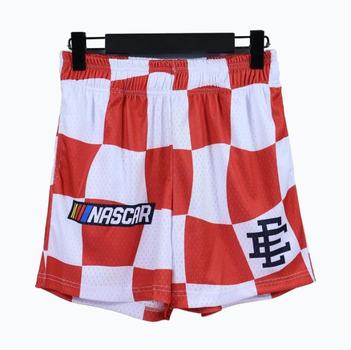  Checkerboard color Racing style shorts 3 colors