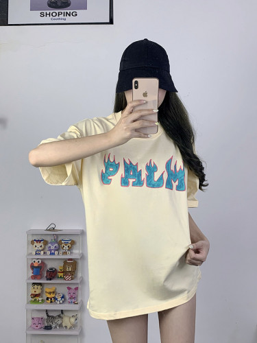 Flame letters front and back