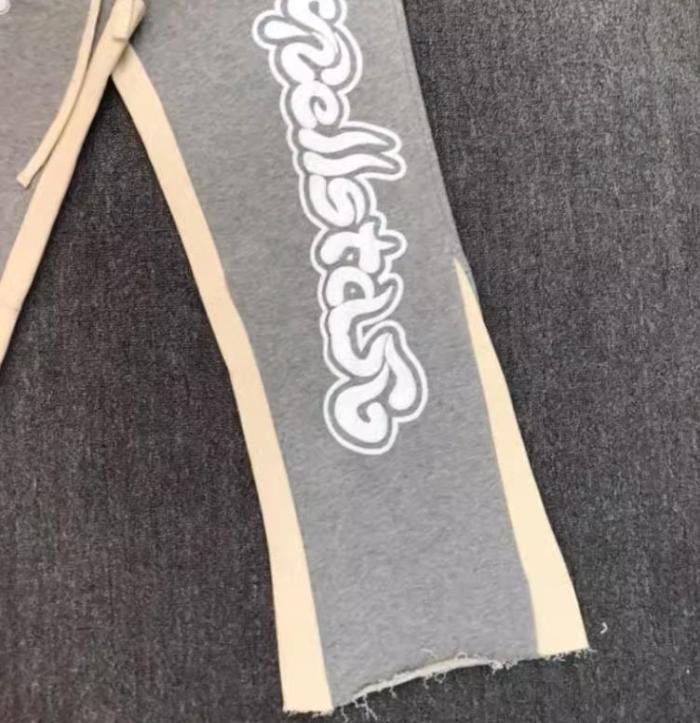 [50% Off]1:1 quality version Half Face Logo Duplex Sweatpants 22714129