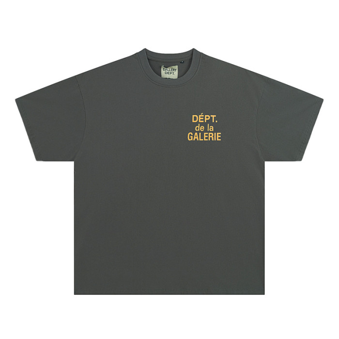 Solid Color Alphabet Printed Short Sleeve Tee 6 styles