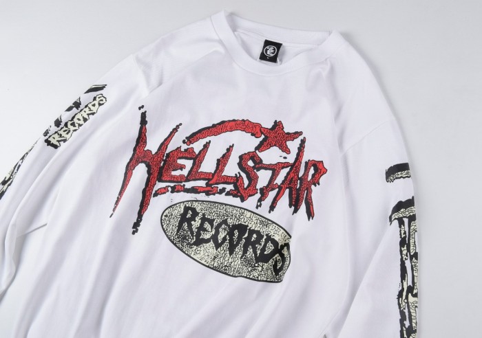 [buy more save more]1:1 quality version Devil's Gramophone Print Long Sleeve Sweatshirt