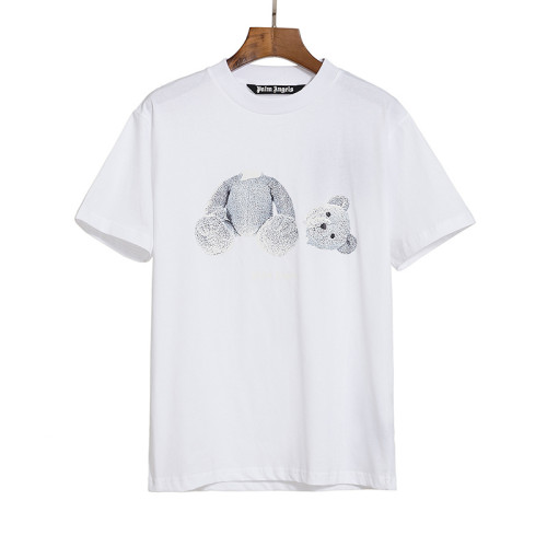 Black and White Dissolving Bear Short Sleeve