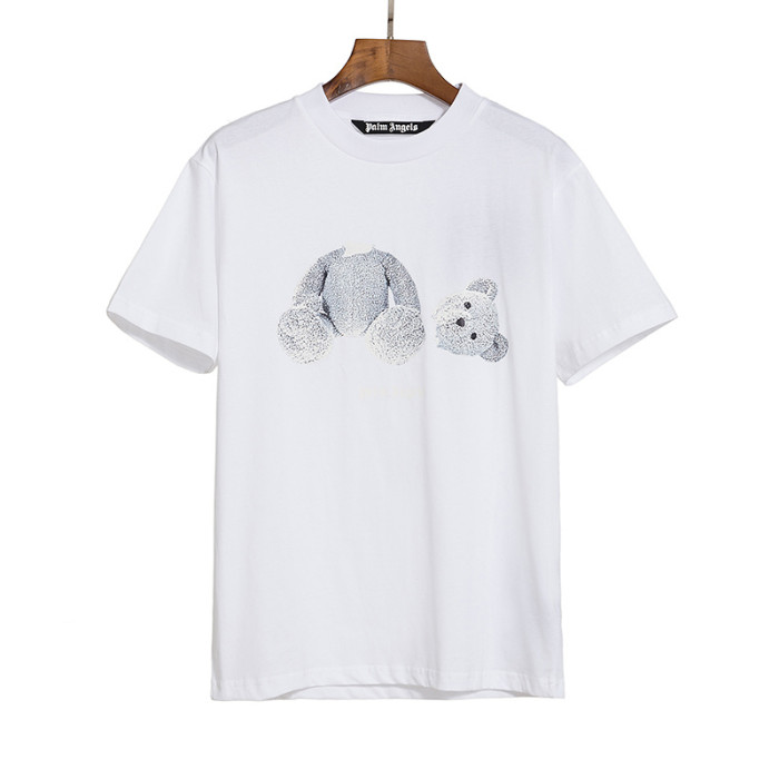 Black and White Dissolving Bear Short Sleeve