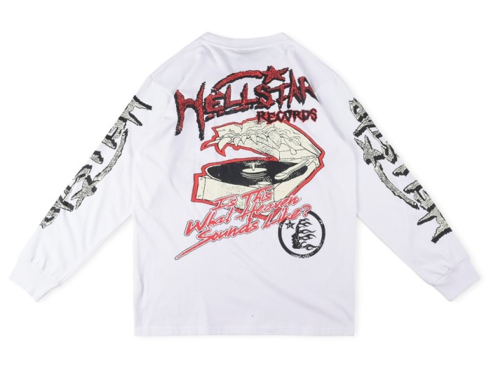 [buy more save more]1:1 quality version Devil's Gramophone Print Long Sleeve Sweatshirt