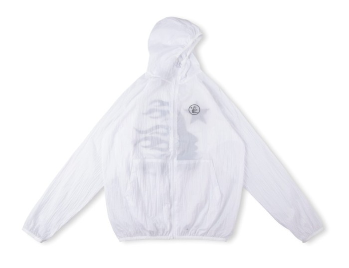 1:1 quality version Star Half Face Print Hoodie Sunscreen clothing