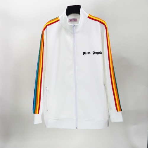 Rainbow stripe tracksuit sport jacket black & white