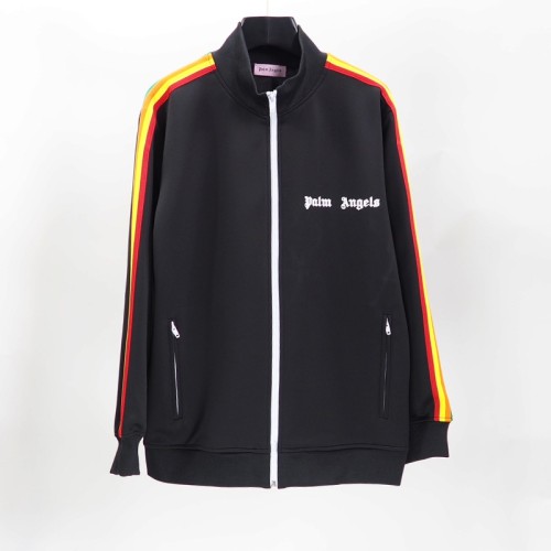 Rainbow stripe tracksuit sport jacket black & white