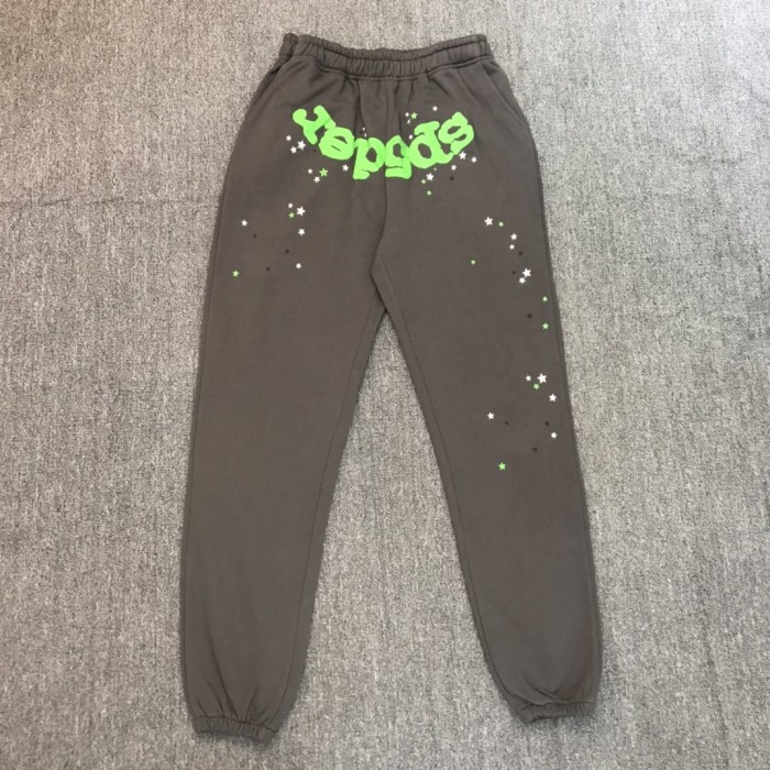 Positive Green Letter Print Pants