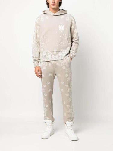 Cashew Dark Grain Print Sweatpants 3 colors