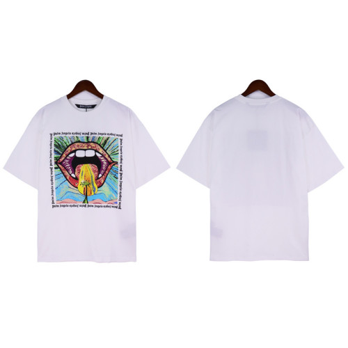 Rainbow Red Lips Print Short Sleeve tee 3 colors