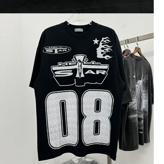 08 Spooky & NoisDigital Jersey Cross Aged Washed Short Sleeve tee