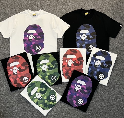 1:1 quality version Classic Camouflage Logo Print Short Sleeve Tee 6 colors