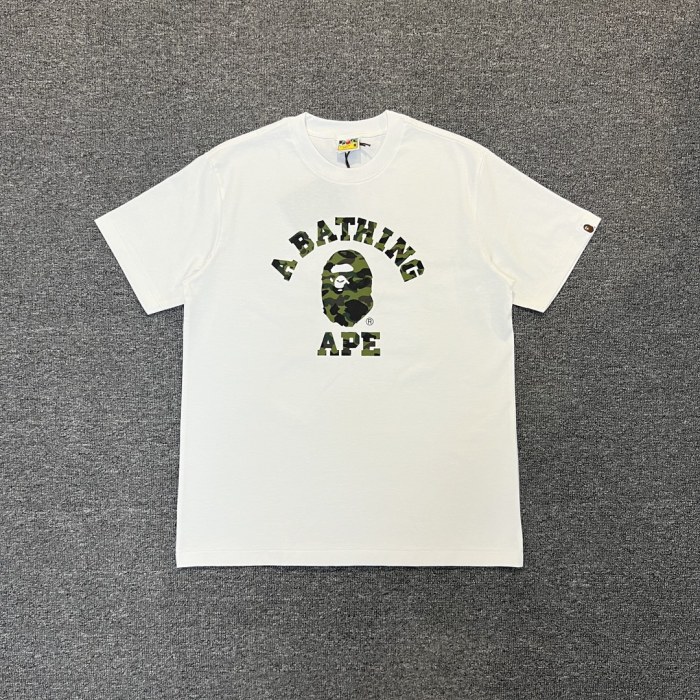 1:1 quality version Camouflage Letter Logo Print Short Sleeve Tee 4 styles