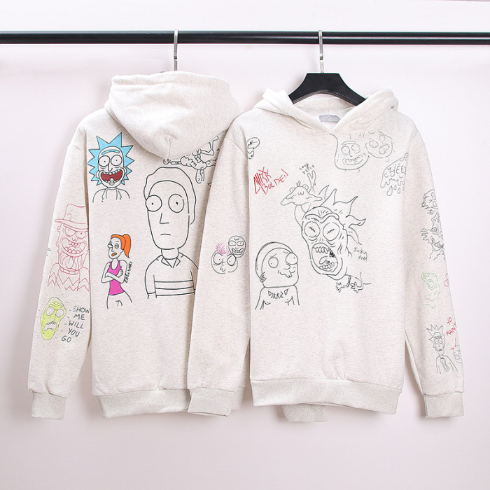 Manga Hand-drawn Pullover Sweatshirt Hoodie