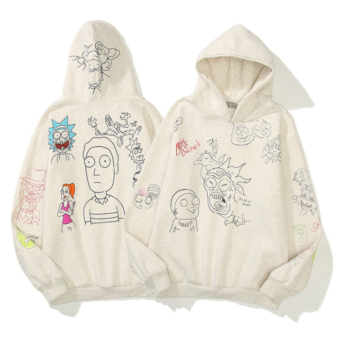 Manga Hand-drawn Pullover Sweatshirt Hoodie