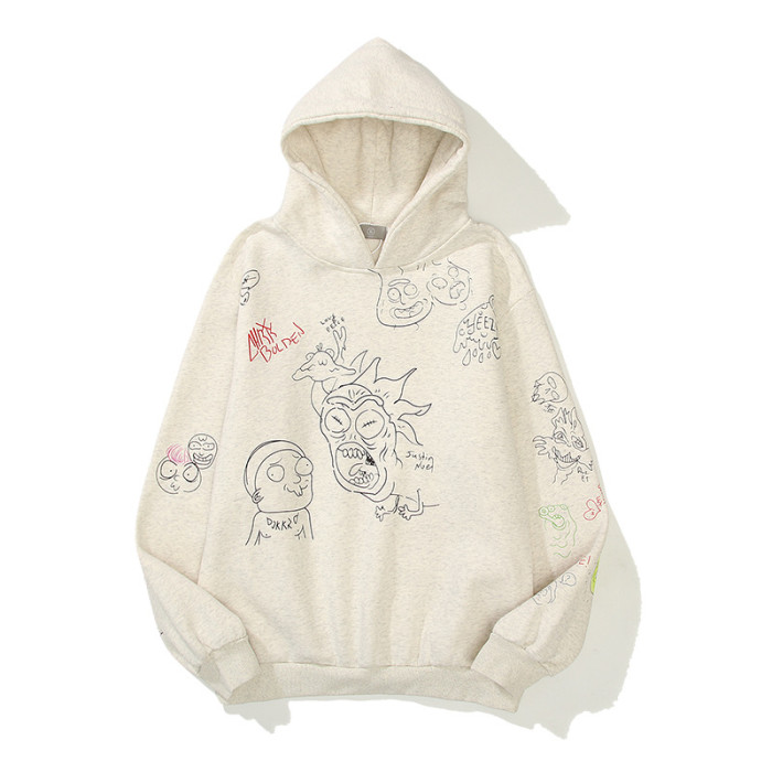 Manga Hand-drawn Pullover Sweatshirt Hoodie