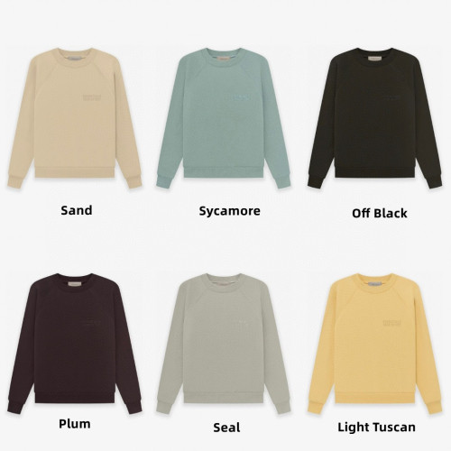 1:1 quality version Flocked 3d Letter Pullover Sweatshirt 6 colors