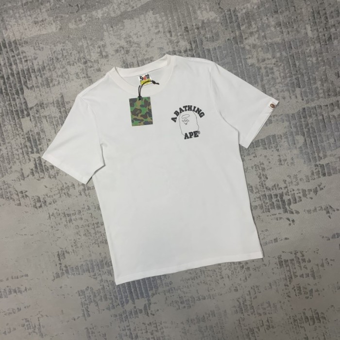 Big Ape Line Letter Short Sleeve at Back  tee  2colors