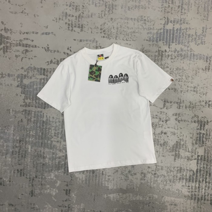 [buy more save more] Ape Head Back Lettering Graffiti Short Sleeve tee 2colors