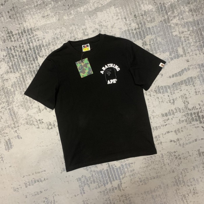 Big Ape Line Letter Short Sleeve at Back  tee  2colors