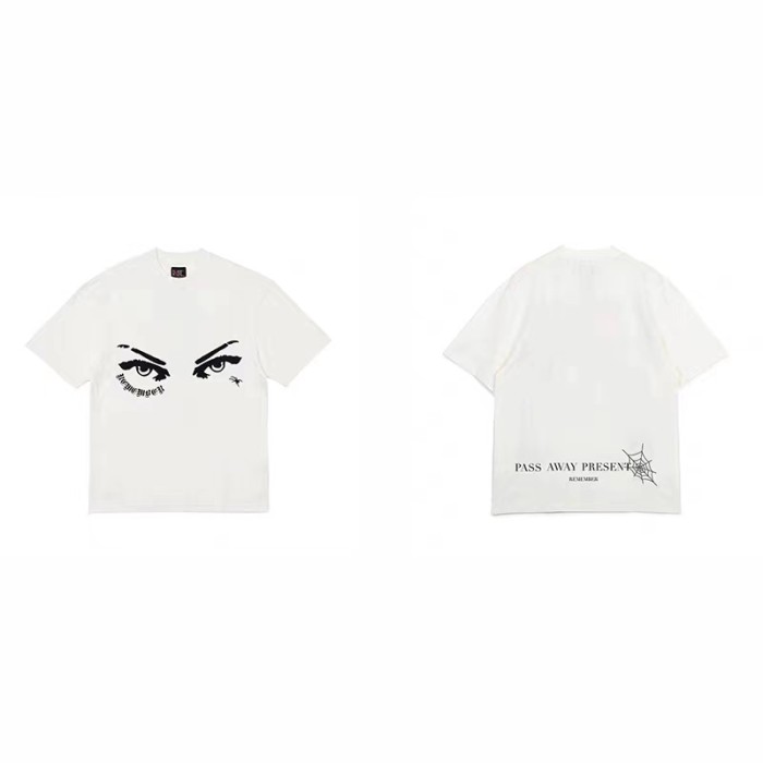 1:1 quality version Vintage Eye Print Short Sleeve Tee